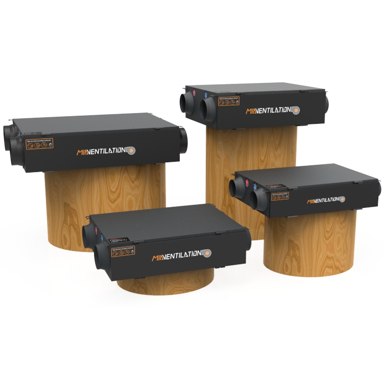 Thông Gió Thu Hồi Nhiệt Âm Trần (MIA - AHE | 150 CMH - 8.500 CMH)