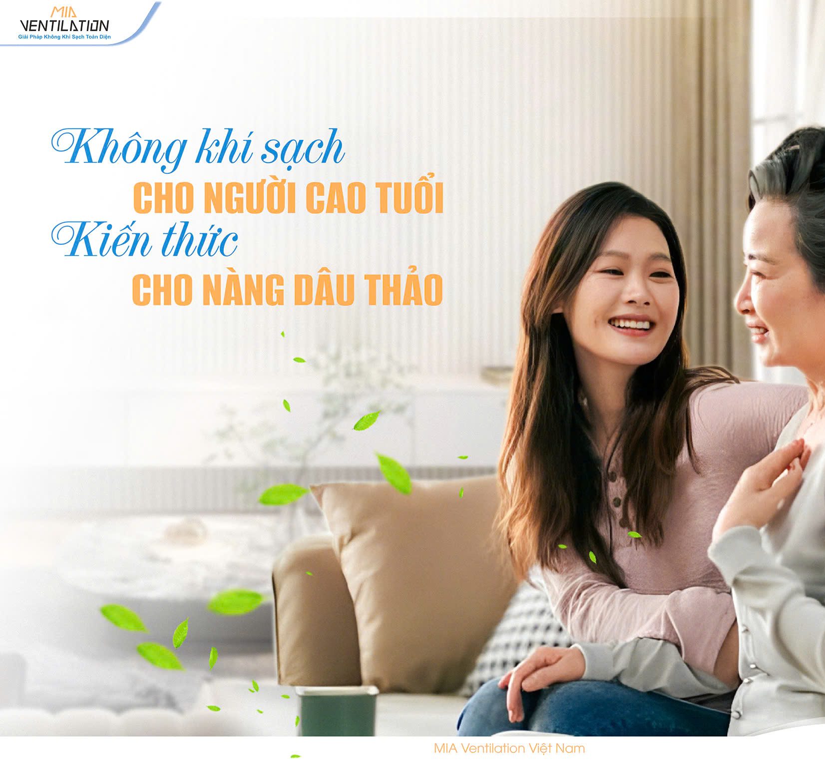 KHÔNG KHÍ SẠCH CHO NGƯỜI CAO TUỔI – KIẾN THỨC CHO NÀNG DÂU THẢO